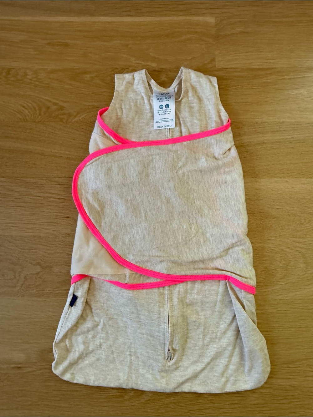 Halo Baby sleep sack Swaddle with Neon Pink Trim